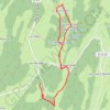 Itinéraire Les Moussières - La Dalue, distance, dénivelé, altitude, carte, profil, trace GPS