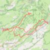 Itinéraire VTT depuis Saint-Simon, distance, dénivelé, altitude, carte, profil, trace GPS