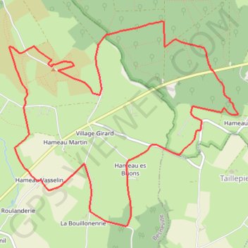 Itinéraire Entre mont de Besneville et Taillepied, distance, dénivelé, altitude, carte, profil, trace GPS