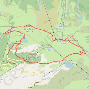 Itinéraire Boucle des 2 lacs n8 Les Carroz - Espace Outdoor Flaine Les Carroz Cluses Arve Montagnes, distance, dénivelé, altitude, carte, profil, trace GPS
