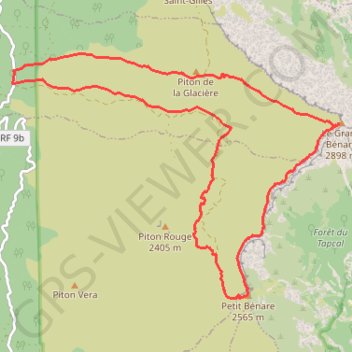 Itinéraire La Grande Ravine - Les Trois-Bassins, distance, dénivelé, altitude, carte, profil, trace GPS