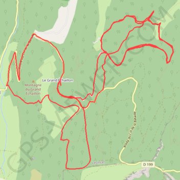 Itinéraire Enduro du grand Échaillon, distance, dénivelé, altitude, carte, profil, trace GPS