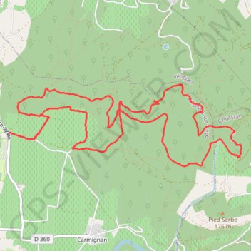 Itinéraire Les genêts d'or - Château de Gicon, distance, dénivelé, altitude, carte, profil, trace GPS