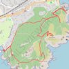Itinéraire rando sentier du cap dramont 4.8 km, distance, dénivelé, altitude, carte, profil, trace GPS