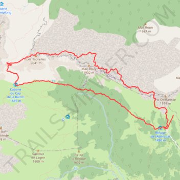 Itinéraire Complong, distance, dénivelé, altitude, carte, profil, trace GPS
