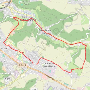Itinéraire Randonnée Epinay, distance, dénivelé, altitude, carte, profil, trace GPS