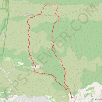 Itinéraire Les Rochers de la Croix de Fer - Les Borrys, distance, dénivelé, altitude, carte, profil, trace GPS