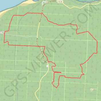 Itinéraire Olerando Pointe Espagnole (La Tremblade), distance, dénivelé, altitude, carte, profil, trace GPS