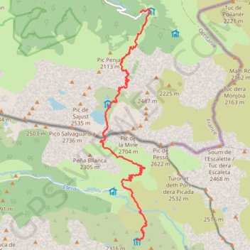 Itinéraire Trekking_2022-07-14T11_29_58[1], distance, dénivelé, altitude, carte, profil, trace GPS