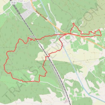 Itinéraire B - Campagne Nord-Ouest, distance, dénivelé, altitude, carte, profil, trace GPS