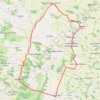 Itinéraire Saramon, distance, dénivelé, altitude, carte, profil, trace GPS