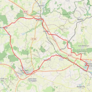 Itinéraire 1 - Rando de printemps - petit parcours, distance, dénivelé, altitude, carte, profil, trace GPS