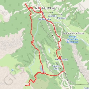 Itinéraire LAC MIROIR, distance, dénivelé, altitude, carte, profil, trace GPS