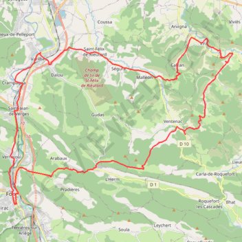 Itinéraire Col de Calzan et rencontre équestre, distance, dénivelé, altitude, carte, profil, trace GPS