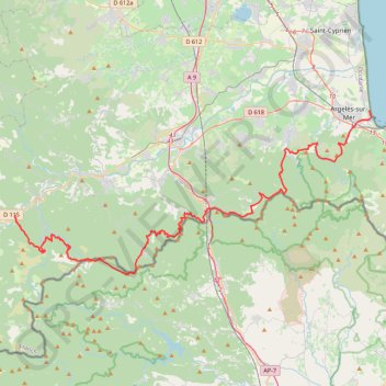 Itinéraire 100 Miles Sud De France 2021 - Traversée Sud De France, distance, dénivelé, altitude, carte, profil, trace GPS