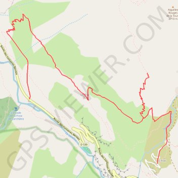Itinéraire Tour Gourmand de Saint-Christophe-en-Oisans - Jour 5, distance, dénivelé, altitude, carte, profil, trace GPS
