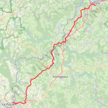 Itinéraire Raid nocturne Le Puy Firminy 2022, distance, dénivelé, altitude, carte, profil, trace GPS