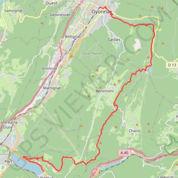Itinéraire 3 lacs, distance, dénivelé, altitude, carte, profil, trace GPS