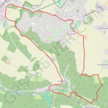 Itinéraire Du Mesnil-Saint-Denis à Lévis-Saint-Nom (78 - Yvelines), distance, dénivelé, altitude, carte, profil, trace GPS