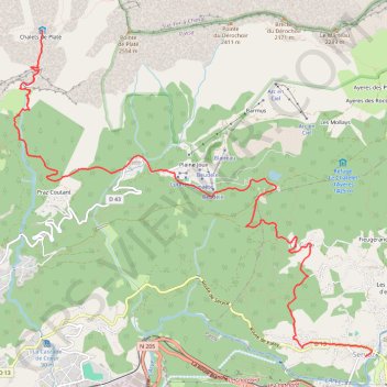 Itinéraire Tour des Fiz, 5ème étape Passy - Servoz, distance, dénivelé, altitude, carte, profil, trace GPS