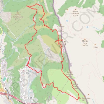 Itinéraire 2024 02 02 - Cime de Restaud, Roc de l'Orméa et Mont Carpano - Gilles, distance, dénivelé, altitude, carte, profil, trace GPS