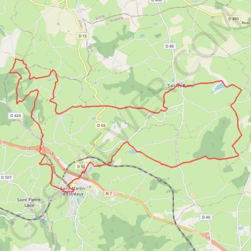 Itinéraire Boucle à Sail-les-Bains, distance, dénivelé, altitude, carte, profil, trace GPS