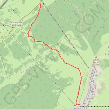 Itinéraire Montée Cuvaloup - La dole, distance, dénivelé, altitude, carte, profil, trace GPS