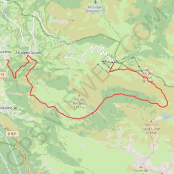 Itinéraire VTT Hautacam Isaby, distance, dénivelé, altitude, carte, profil, trace GPS