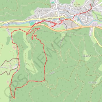 Itinéraire Le Tour du Kast - Lièpvre, distance, dénivelé, altitude, carte, profil, trace GPS