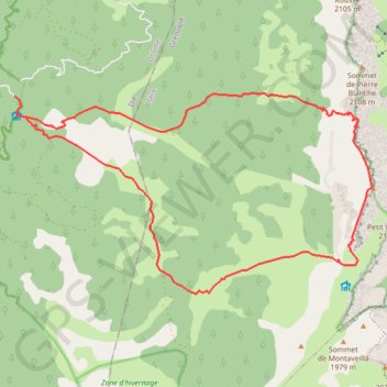 Itinéraire Le grand veymont, distance, dénivelé, altitude, carte, profil, trace GPS