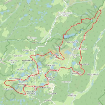 Itinéraire Le plateau des milles étangs, distance, dénivelé, altitude, carte, profil, trace GPS
