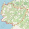Itinéraire Campomoro - Tizzano - Sartène, distance, dénivelé, altitude, carte, profil, trace GPS