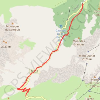 Itinéraire Vallée des Villars et Col du Glandon, distance, dénivelé, altitude, carte, profil, trace GPS