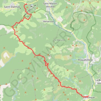 Itinéraire La Colmiane Lantosque, distance, dénivelé, altitude, carte, profil, trace GPS