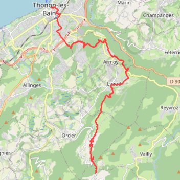 Itinéraire pbMBt, distance, dénivelé, altitude, carte, profil, trace GPS