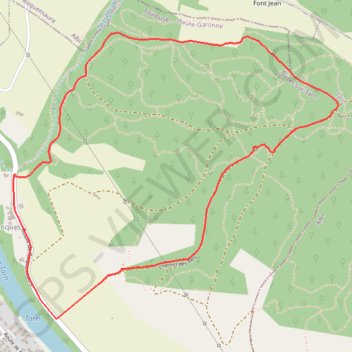 Itinéraire Le Grand Bois - Buzet-sur-Tarn, distance, dénivelé, altitude, carte, profil, trace GPS