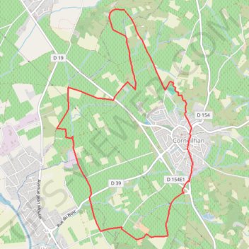Itinéraire Le tour des vignobles - Corneilhan, distance, dénivelé, altitude, carte, profil, trace GPS