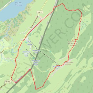 Itinéraire Le noirmont, distance, dénivelé, altitude, carte, profil, trace GPS