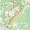 Itinéraire Le Rocher des Vierges - Rabieux, distance, dénivelé, altitude, carte, profil, trace GPS