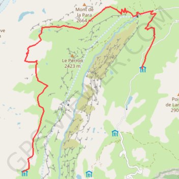 Itinéraire Le Balcon de la Vanoise - L'Arpont - Plan du Lac, distance, dénivelé, altitude, carte, profil, trace GPS