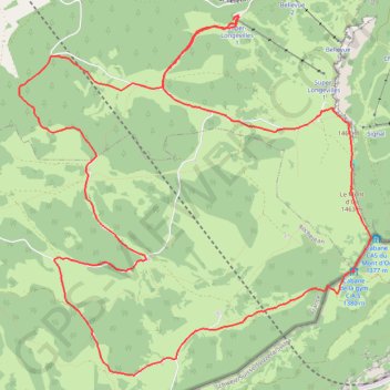 Itinéraire Mont d'or, distance, dénivelé, altitude, carte, profil, trace GPS
