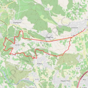 Itinéraire Pays de Sommières - Les Anciennes Gares, distance, dénivelé, altitude, carte, profil, trace GPS