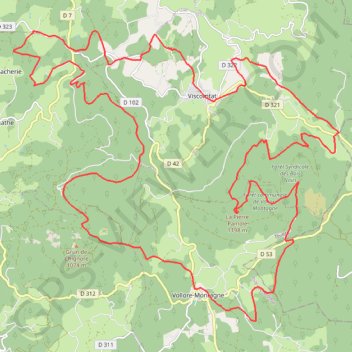 Itinéraire Bois Noirs Oxygène, distance, dénivelé, altitude, carte, profil, trace GPS