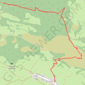 Itinéraire Les granges de Balagueres, distance, dénivelé, altitude, carte, profil, trace GPS