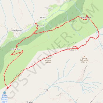 Itinéraire Monts de la Saxe, distance, dénivelé, altitude, carte, profil, trace GPS