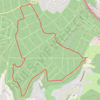 Itinéraire Maisons Forestières de Chavigny et de Remenaumont à Maisons Forestières de Chavigny et de Remenaumont, distance, dénivelé, altitude, carte, profil, trace GPS