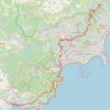 Itinéraire Randonnée de Vence (Alpes-Maritimes) à Fréjus (Var), distance, dénivelé, altitude, carte, profil, trace GPS