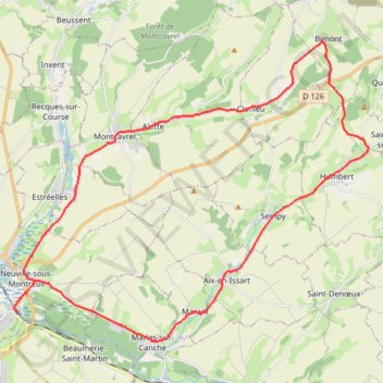 Itinéraire La Chartreuse, distance, dénivelé, altitude, carte, profil, trace GPS