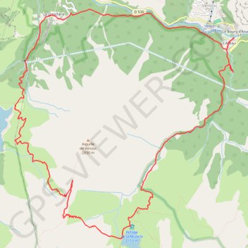 Itinéraire Aiguille de Venosc, distance, dénivelé, altitude, carte, profil, trace GPS