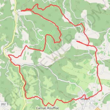 Itinéraire Randonnée de Sauzet à Lalaurie, distance, dénivelé, altitude, carte, profil, trace GPS